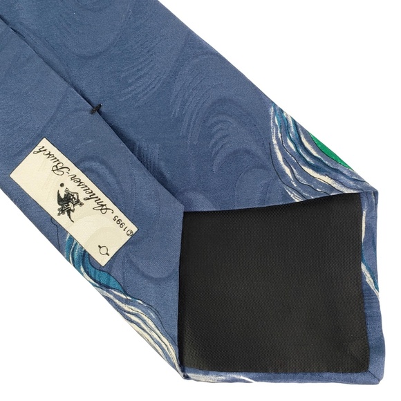 Budweiser Frogs Tie Vintage 90s Anheuser-Busch Novelty Beer Silk USA Made - Picture 3 of 5